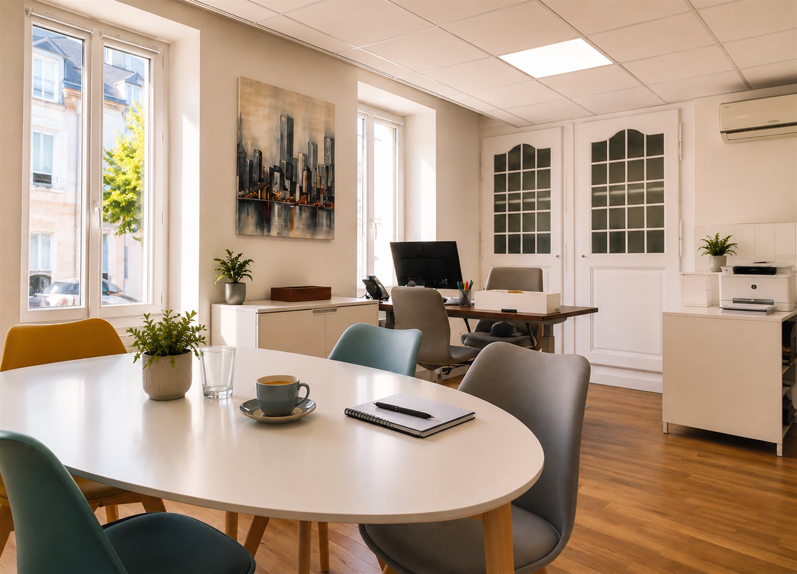 Bureau du cabinet L&E Conseil Finance Patrimoine à Orléans